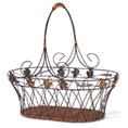 Wire Rattan Basket